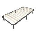 Metal bed frame Amaso pakoworld black 90x190x28cm
