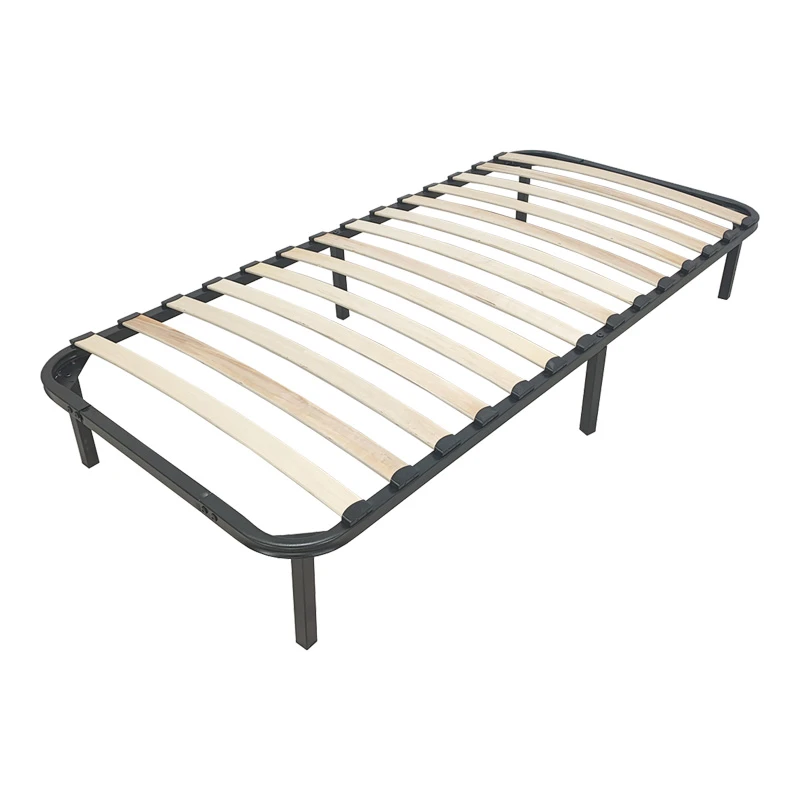 Metal bed frame Amaso pakoworld black 90x190x28cm