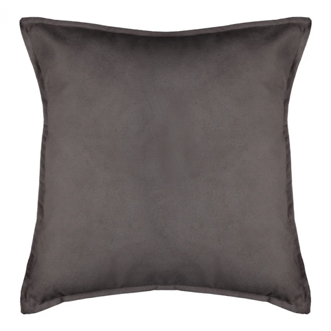 Deco cushion Derfon pakoworld in dark grey color 55x55cm