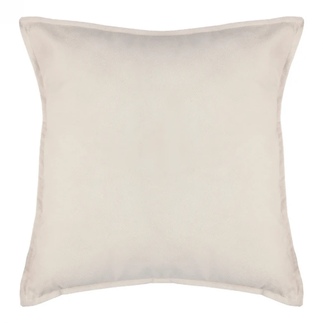 Μαξιλάρι διακοσμητικό Glober pakoworld ύφασμα σε ιβουάρ απόχρωση 45x45εκ