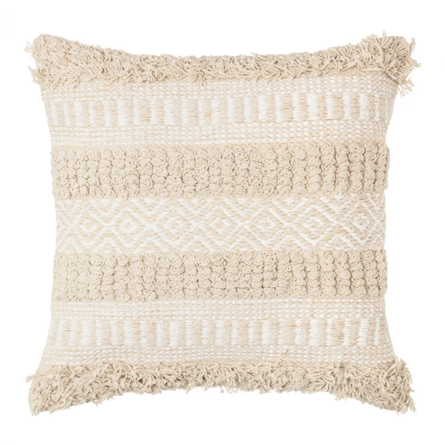 Deco cushion Notika I pakoworld in beige color 40x40cm