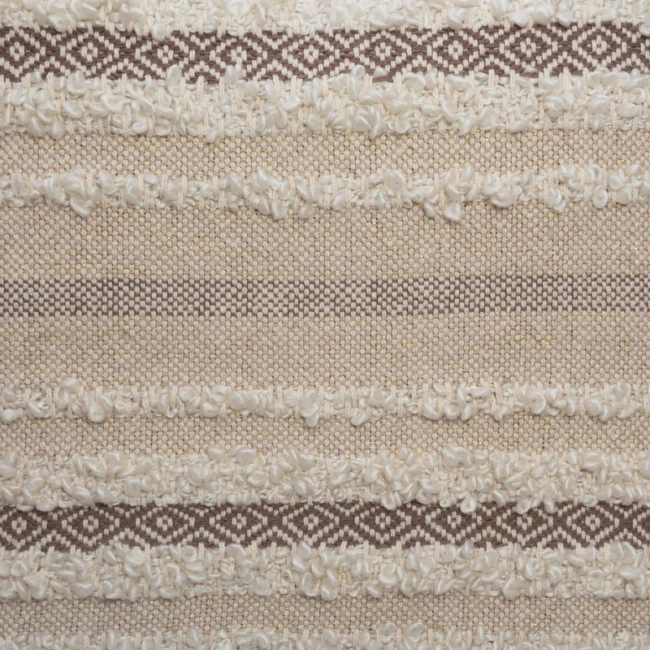 Deco cushion with fringes Polat pakoworld in beige color 59x59cm