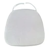 Μαξιλάρι Tiffany pakoworld ύφασμα σε λευκή απόχρωση 40.5x38.5x4εκ