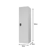 Koya pakoworld metal wardrobe-column in light gray color 50x45x180cm