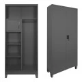 Zogi pakoworld metal cabinet with partition in anthracite color 90x45x190cm