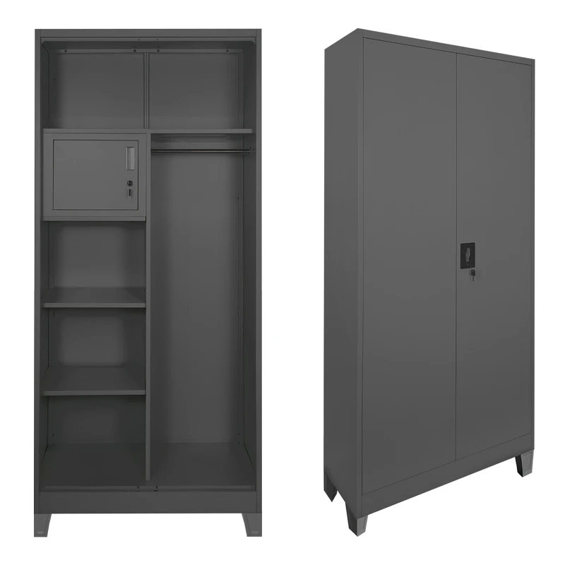 Zogi pakoworld metal cabinet with partition in anthracite color 90x45x190cm
