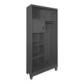 Zogi pakoworld metal cabinet with partition in anthracite color 90x45x190cm