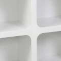 Buffet Emersi pakoworld with shelves mdf in white color 120x35x76cm