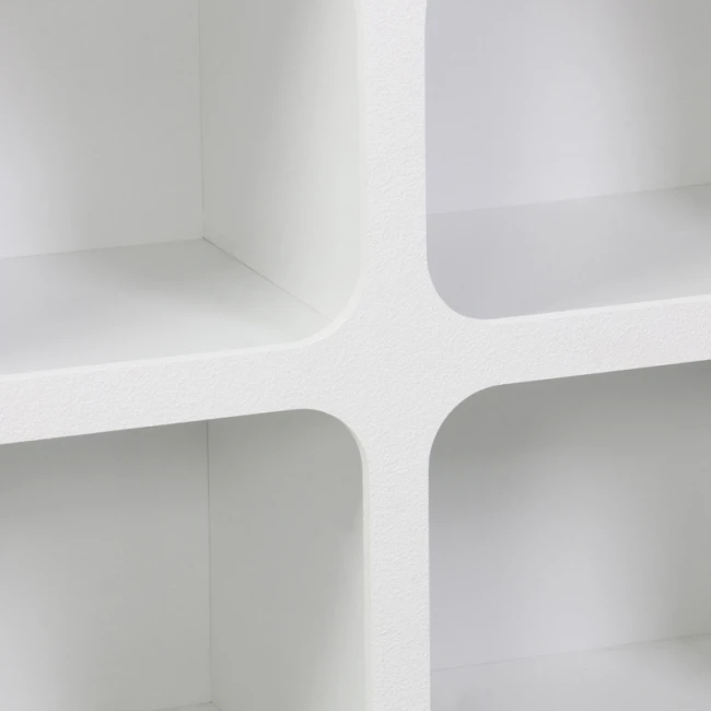 Μπουφές Emersi pakoworld με ράφια mdf σε λευκή απόχρωση 120x35x76εκ