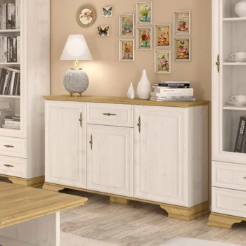 Buffet Jaden pakoworld golden oak-white antique color 137.5x39x88.5cm
