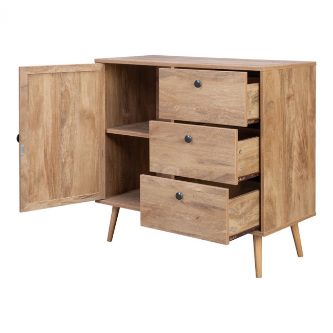 Μπουφές Oslo pakoworld σε sonoma απόχρωση 85x39x79εκ