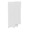 Double Wardrobe Afina pakoworld mdf in white glossy color 100x57x213cm