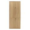 Bookcase with four wooden doors Amazon pakoworld sonoma 80x40x200cm