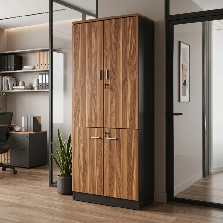 Professional cabinet Enhansa pakoworld walnut anhracite 80x40x200cm