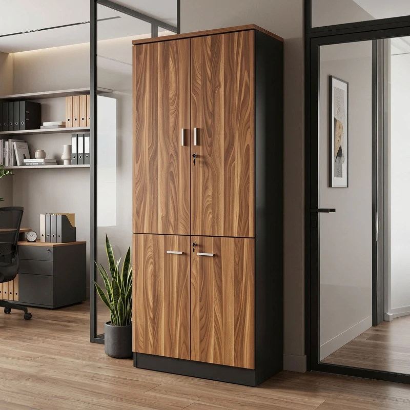 Professional cabinet Enhansa pakoworld walnut anhracite 80x40x200cm