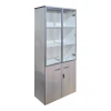 Office cabinet with glass doors Armadi pakoworld sonoma-white 80x40x200cm