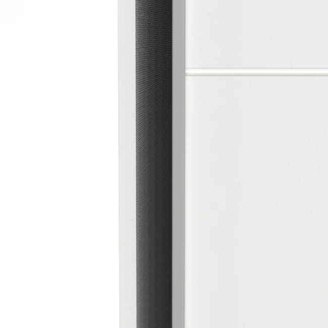 Ντουλάπα ρούχων Kawen pakoworld δίφυλλη με συρόμενες πόρτες λευκό 116.5x60x203εκ