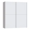 Ντουλάπα ρούχων Noez pakoworld δίφυλλη με ράφια λευκό μελαμίνης 170.5x61x190.5εκ