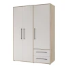 Wardrobe Razol pakoworld 3 doors white-sonoma melamine 144.5x59x200cm