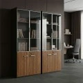 Professional office cabinets Oscar pakoworld walnut-anthracite 160x40x200cm