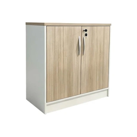 Low office cabinet professional Armadi pakoworld in oak-beige color 80x40x80cm