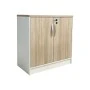 Low office cabinet professional Armadi pakoworld in oak-beige color 80x40x80cm