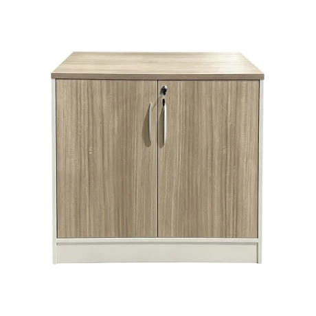 Low office cabinet professional Armadi pakoworld in oak-beige color 80x40x80cm