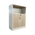 Low office cabinet professional Greco pakoworld in oak-beige shade 80x40x120cm