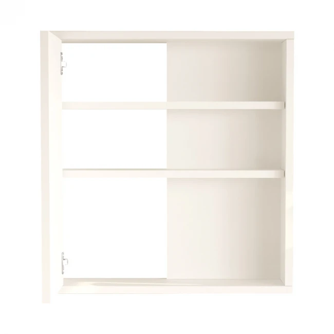 Bagno bathroom cabinet with mirror pakoworld in white shade 60x14.5x63.6cm