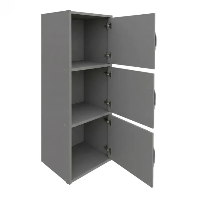 Ντουλάπι-στήλη Soline pakoworld ανοιχτό γκρι 40x34.5x90.5εκ