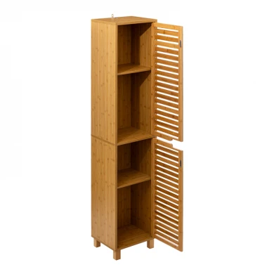 Wall cabinet-column Sicela pakoworld in natural color 33x28x168cm