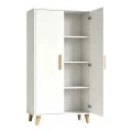 Ντουλάπι Tamera pakoworld λευκό με φυσική απόχρωση MDF 60x30x120εκ