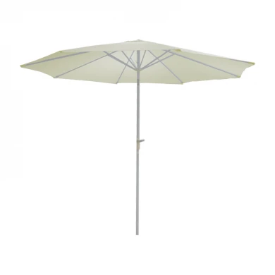 Ομπρέλα επαγγελματική Frow pakoworld λευκό αλουμίνιο εκρού ύφασμα Φ3m