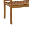 Two-seat bench Jerdu pakoworld acacia wood natural 120x61x67cm