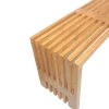 Παγκάκι Zen pakoworld teak ξύλο σε φυσική απόχρωση 140x35x48εκ