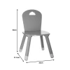 Children's chair Playful pakoworld grey 32x31.5x50cm