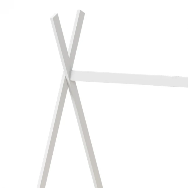 Παιδικό κρεβάτι Lalitto τ.Montessori με 2 συρτάρια pakoworld ξύλο πεύκου σε λευκή απόχρωση 90x190εκ