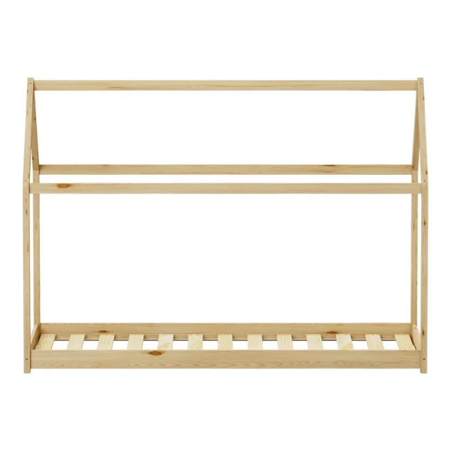 Παιδικό κρεβάτι Nino τ. Montessori pakoworld ξύλο πεύκου σε φυσική απόχρωση 90x190εκ