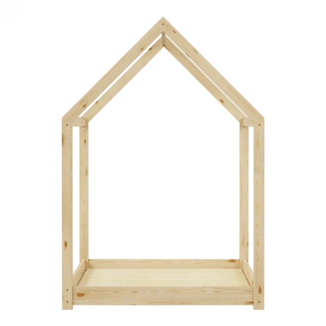 Παιδικό κρεβάτι Nino τ. Montessori pakoworld ξύλο πεύκου σε φυσική απόχρωση 90x190εκ