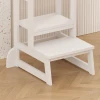 Learning tower for children Chiquel pakoworld Montessori-style wood in white color 45.7x51x90cm