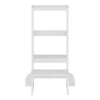 Learning tower for children Chiquel pakoworld Montessori-style wood in white color 45.7x51x90cm