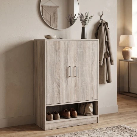 Shoe cabinet Lemba pakoworld sonoma 80x33x120cm