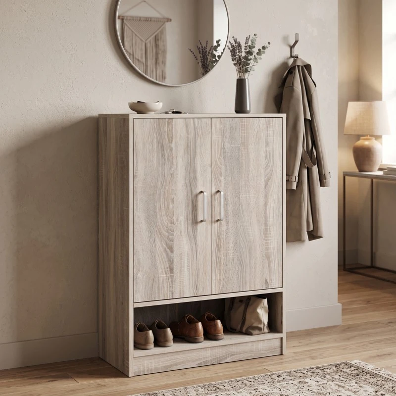 Shoe cabinet Lemba pakoworld sonoma 80x33x120cm