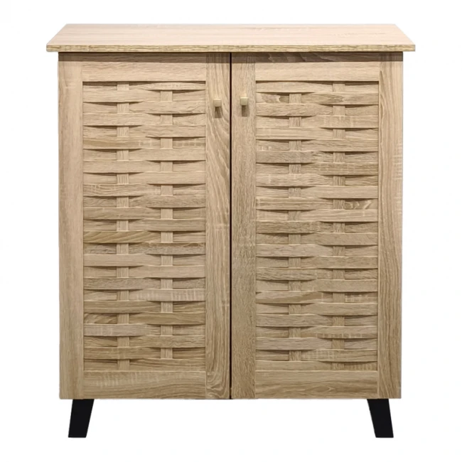 Παπουτσοθήκη-ντουλάπι Mantam pakoworld 12 ζεύγων sonoma 78x34x87εκ