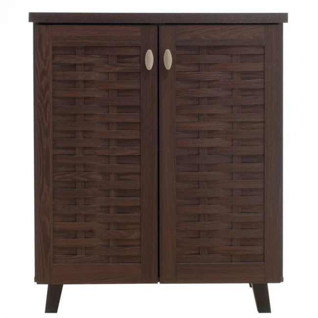 Shoe cabinet MANTAM pakoworld 12 pairs walnut 78x40x92 cm