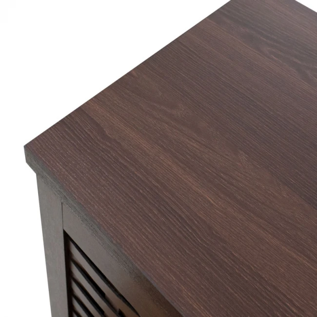 Shoe cabinet MANTAM pakoworld 12 pairs walnut 78x40x92 cm