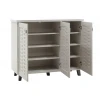 Shoe cabinet MANTAM pakoworld 16 pairs white-grey 115.5x40x92cm