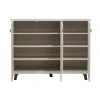 Shoe cabinet MANTAM pakoworld 16 pairs white-grey 115.5x40x92cm