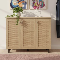 Shoe cabinet MANTAM pakoworld 16 pairs sonoma 115.5x40x92cm