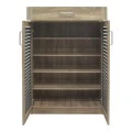 Shoe cabinet Sante pakoworld 20 pairs sonoma-dark grey color 80x37x123cm